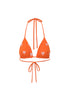Gorgona Embroidered Top / Orange Lilac Polka Palms